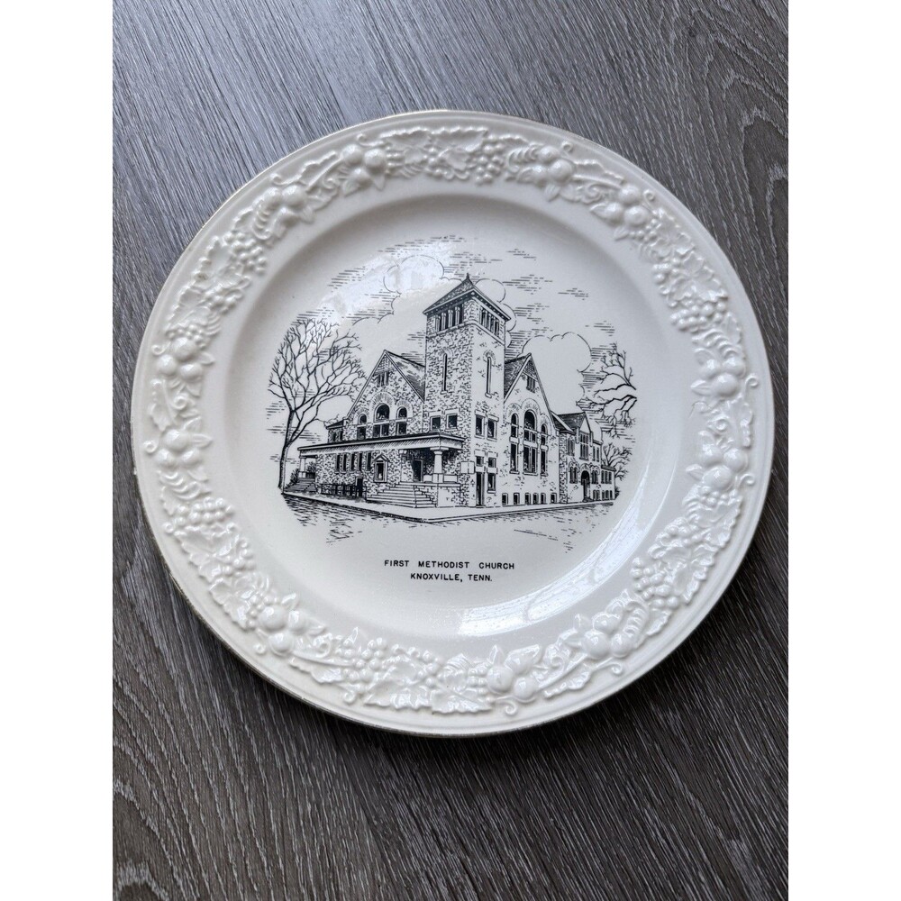 Vintage church‎ plate First Methodist Church Knoxville, Tennessee 1866